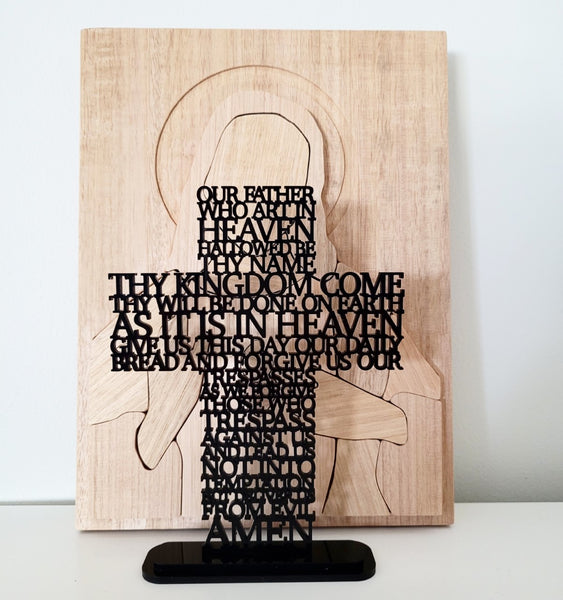 Acrylic Cross - Our Father