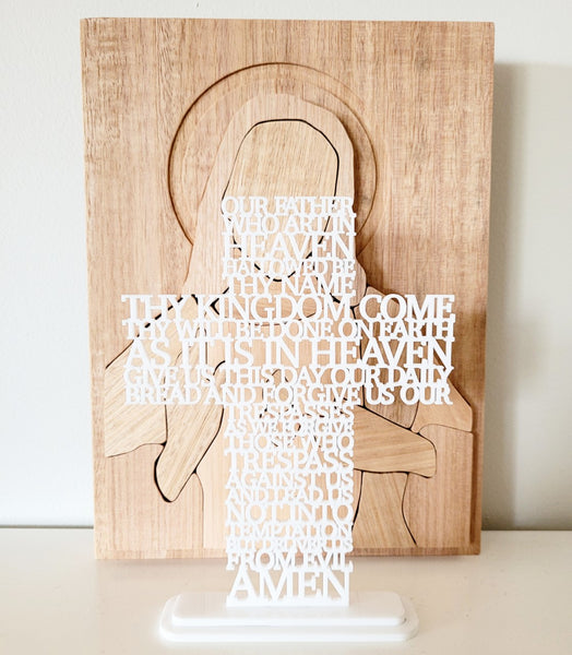 Acrylic Cross - Our Father